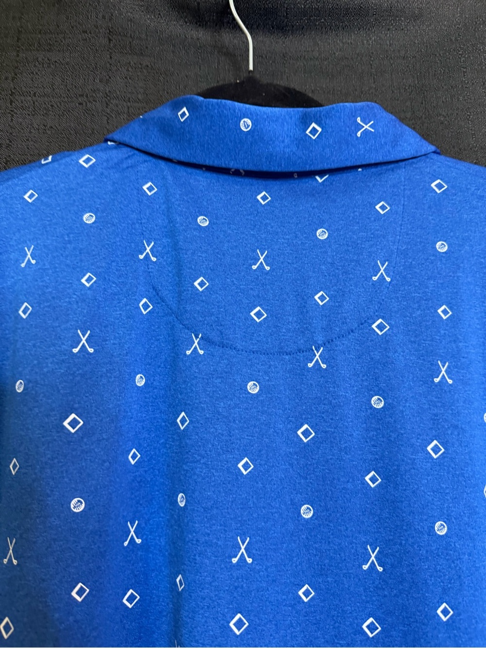 PGATour Men’s Blue Printed Polo Shirt - Picture 4 of 4